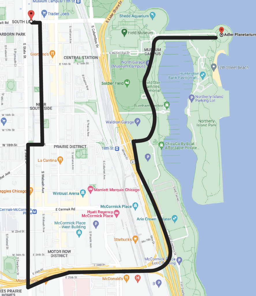 How to get to 12th Street Beach in Chicago by Bus, Chicago 'L' or Train?