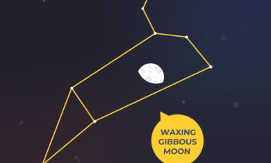 The Waxing Gibbous Moon.
