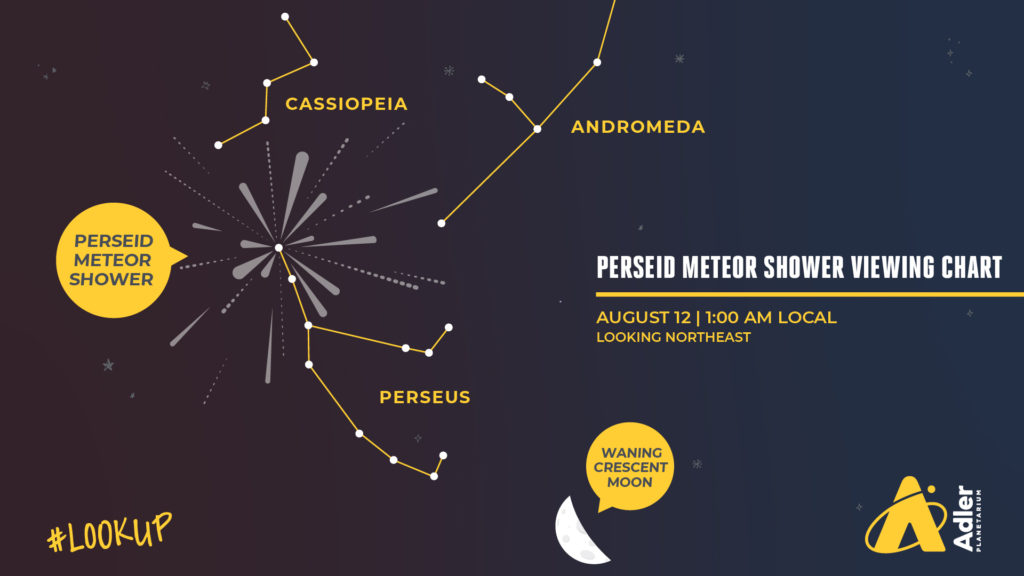 How to see the Perseid Meteor Shower Chart in August 2020