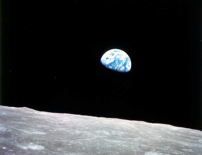 The famous Earthrise photo from the Apollo 8 mission. Image Credit: NASA
