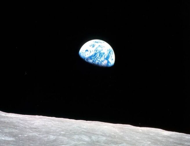 The famous Earthrise photo from the Apollo 8 mission. Image Credit: NASA