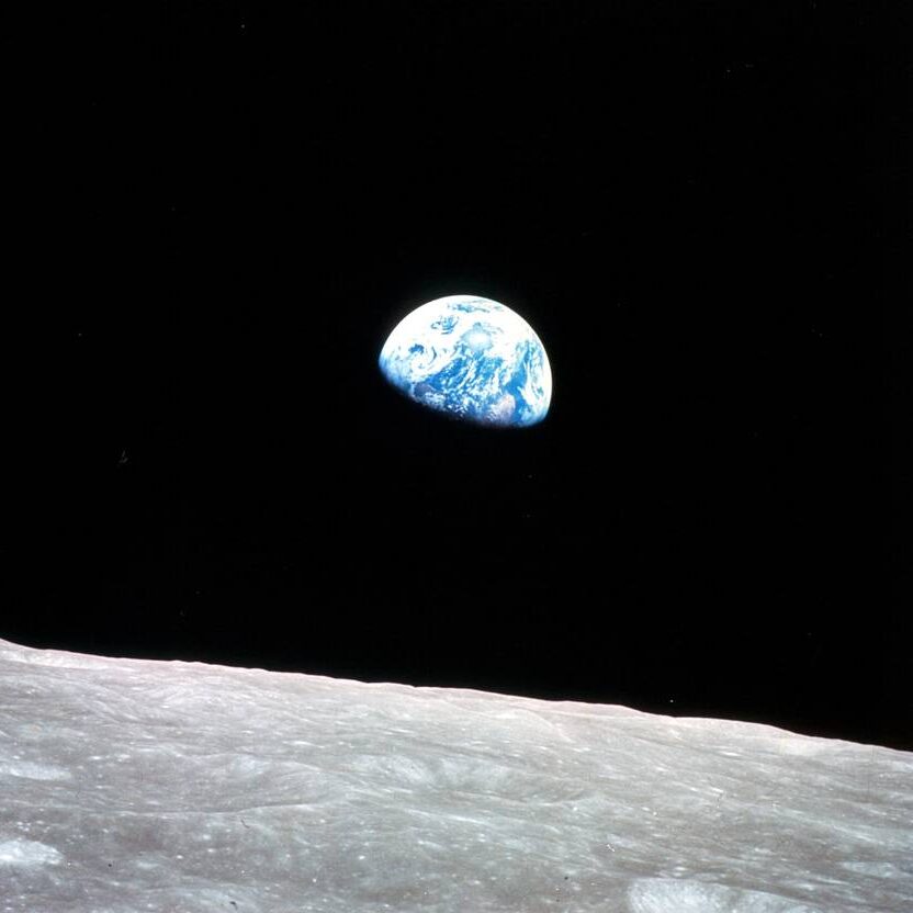 The famous Earthrise photo from the Apollo 8 mission. Image Credit: NASA