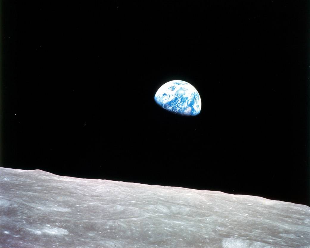 The famous Earthrise photo from the Apollo 8 mission. Image Credit: NASA