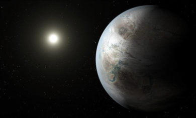 An artist’s illustration of Kepler-452b.