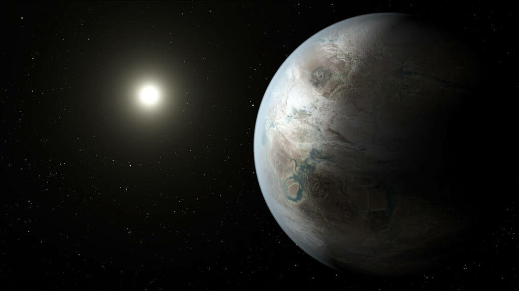 An artist’s illustration of Kepler-452b