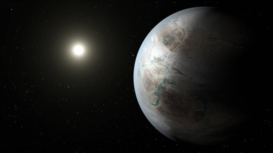 An artist’s illustration of Kepler-452b.