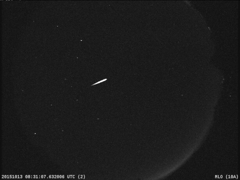 Orionid meteors appear every year around this time when Earth travels through an area of space littered with debris from Halley’s Comet. Credit: NASA/JPL