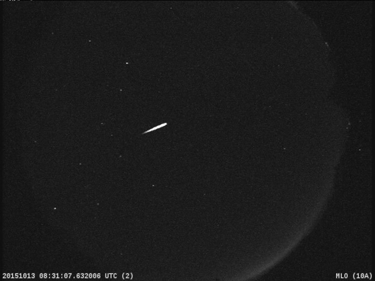 Orionid meteors appear every year around this time when Earth travels through an area of space littered with debris from Halley’s Comet. Credit: NASA/JPL