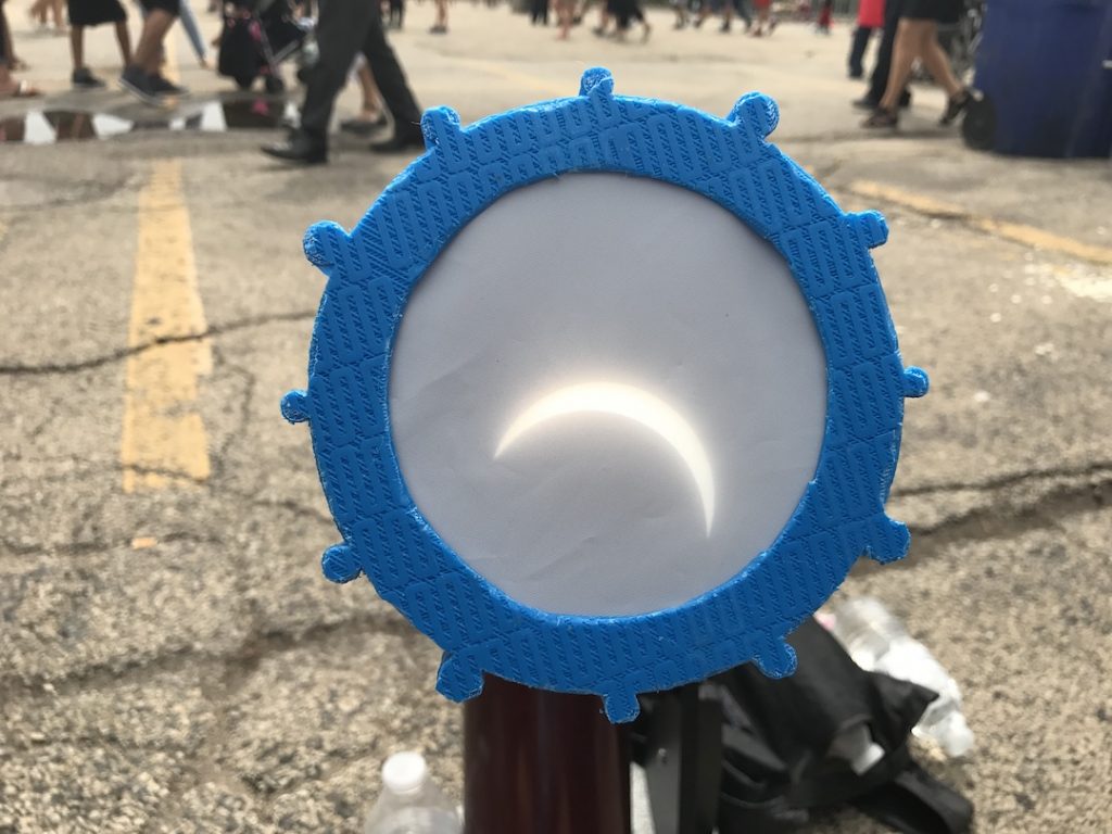 During the total solar eclipse of 2017, over 60,000 people came to the Adler Planetarium to watch the eclipse!