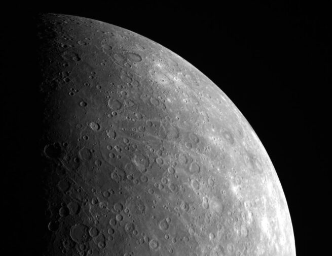 Mercury, as seen by Messenger in 2011. Image credit: NASA/Johns Hopkins University Applied Physics Laboratory/Carnegie Institution of Washington