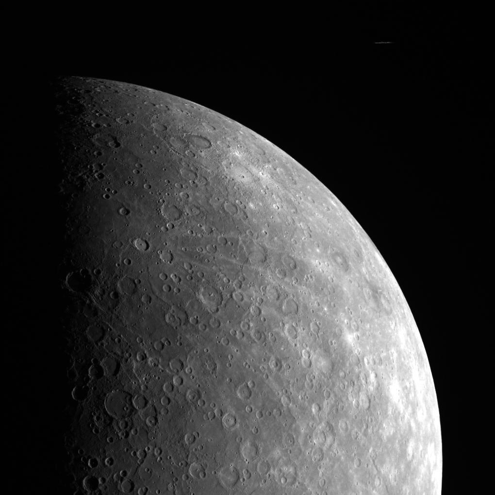Mercury, as seen by Messenger in 2011. Image credit: NASA/Johns Hopkins University Applied Physics Laboratory/Carnegie Institution of Washington
