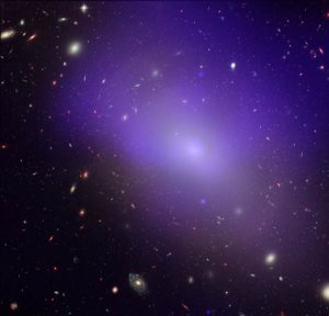 An example of a glowing elliptical galaxy, NGC 1132.