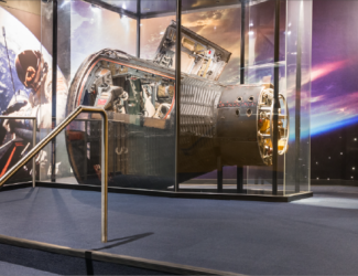 Gemini 12 Capsule in the Adler Planetarium's Mission Moon exhibit