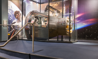 Gemini 12 Capsule in the Adler Planetarium's Mission Moon exhibit