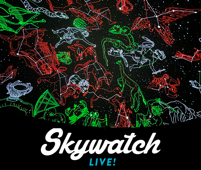 Featuring a clip from Skywatch Live: Holiday Edition the immersive dome theater show.