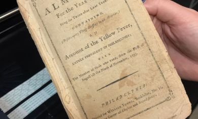 Benjamin Banneker almanac from the year 1795
