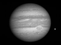Jupiter and its moon Io, as seen from space. Image Credit: NASA/Johns Hopkins University Applied Physics Laboratory/Southwest Research Institute