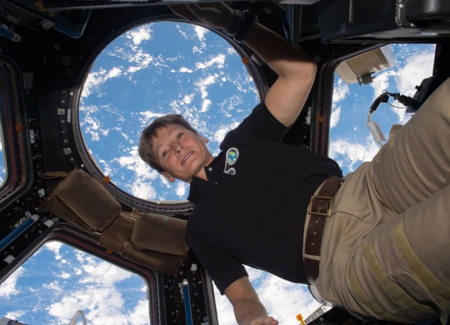 Astronaut Peggy Whitson on the ISS