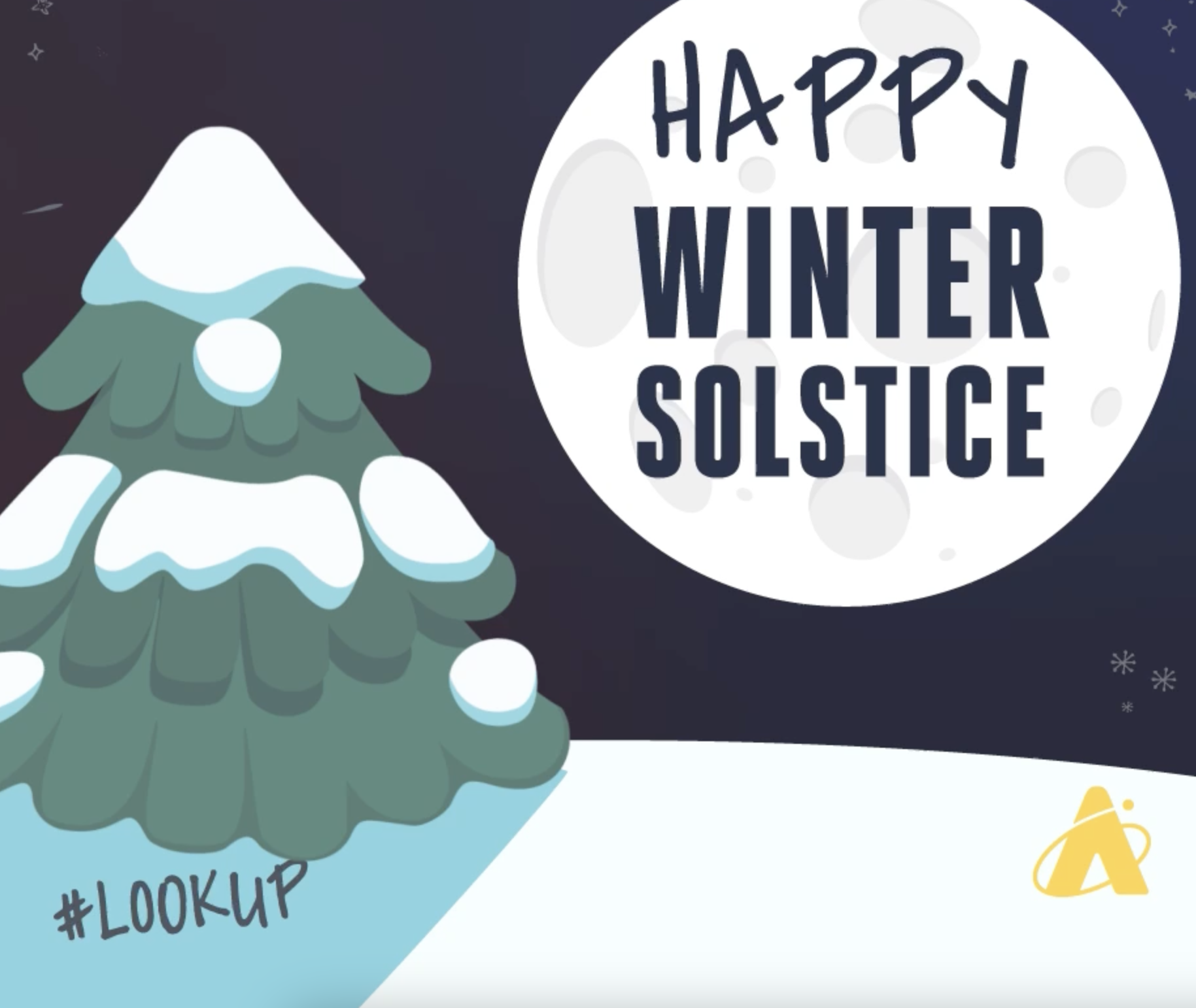 Adler Planetarium Infographic depicting the winter solstice occurring on December 21, 2022.