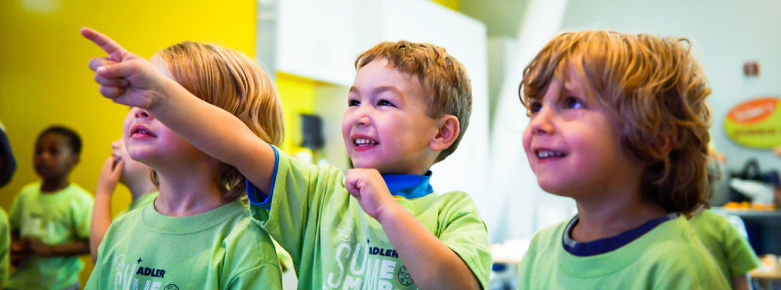 Summer Campers get excited by camp experiments.