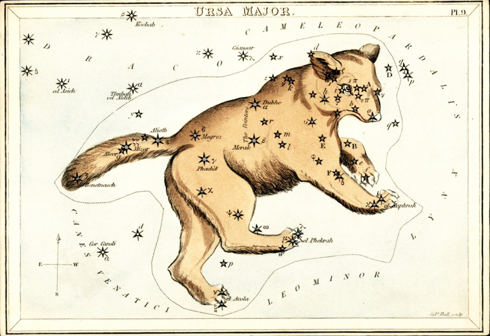 Card from Urania's mirror: or, A view of the heavens (1825), Adler Library