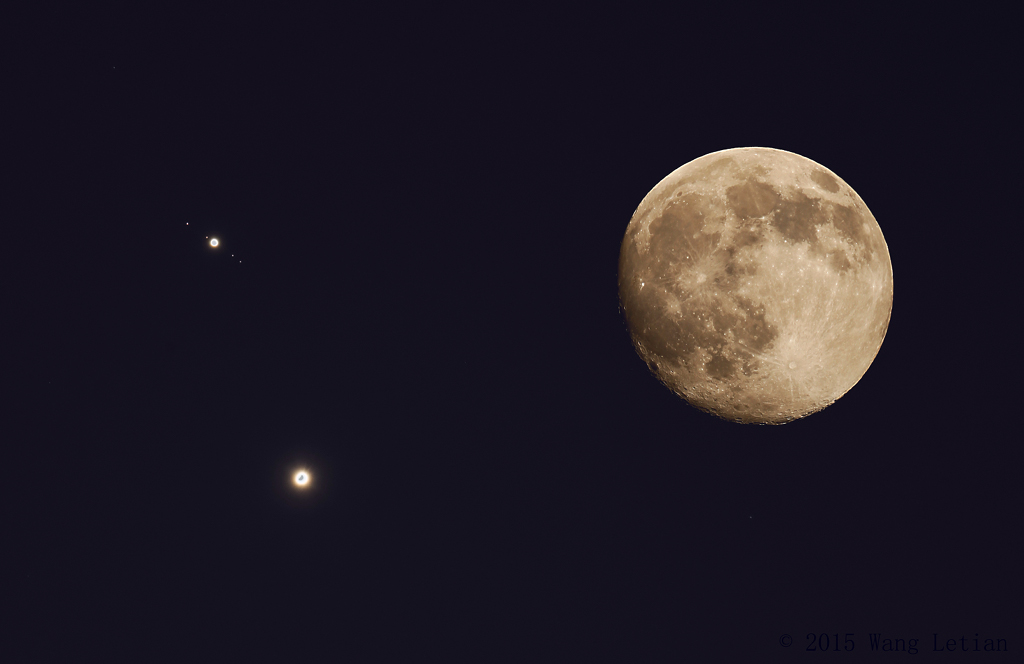 Venus and Jupiter are Close Composite Image Credit & Copyright: Wang, Letian