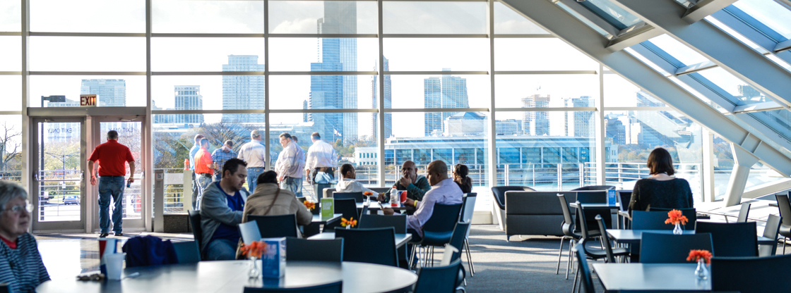 The Cosmic Cafe at the Adler Planetarium.