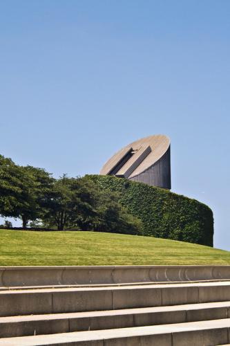 A side shot of the Doane Observatory.