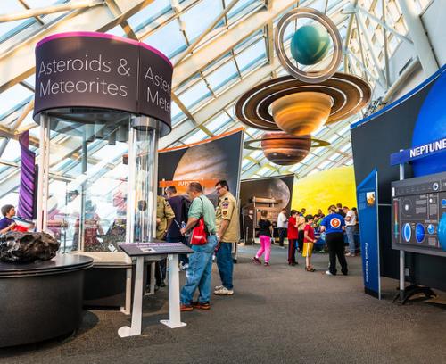 The Adler's "Solar System" exhibit.