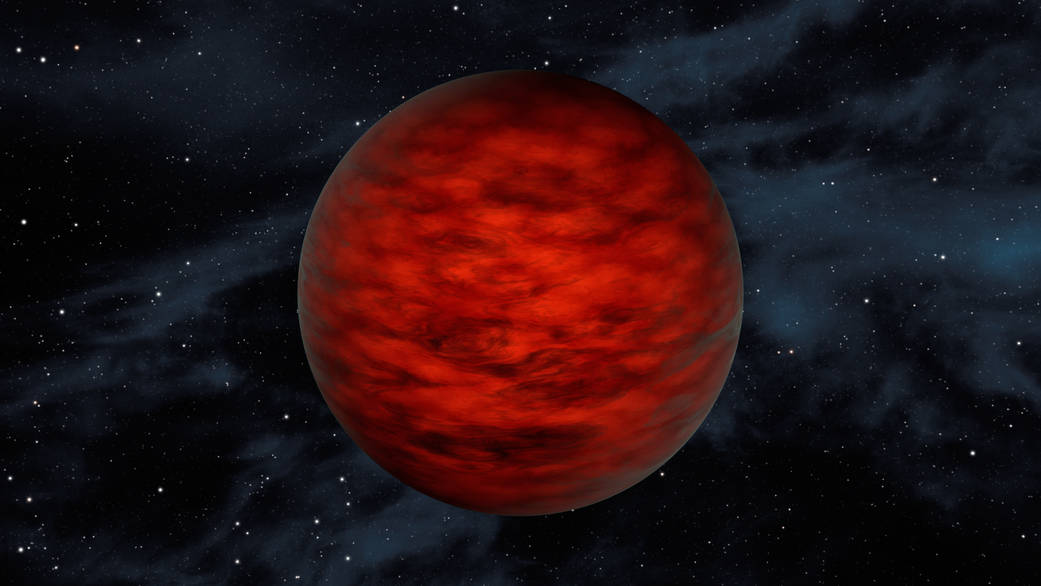 An artist's illustration of a brown dwarf. Image Credit: NASA