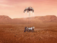 Illustration of Mars Perseverance landing on the Red Planet. Credit: NASA/JPL-Caltech